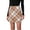 Beige, variant on Aofany Fashion Women Plaid Zipper A-Line Skirt Elastic High Waist Short Skirt