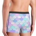 thumbnail image 4 of Kdxio Men's Boxer Briefs with Rainbow Scales Print - Comfortable and Breathable Underwear for Everyday Wear, 4 of 7