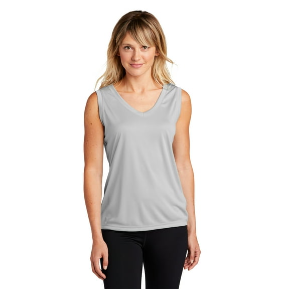 Sport-Tek Women’S Sleeveless Posicharge Competitor V-Neck Tee. Lst352.
