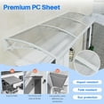 thumbnail image 3 of GUANSU-CN Polycarbonate Window Door Awning Canopy Clear with Gray Bracket 40 Inch x 120 Inch, 3 of 6