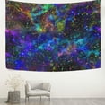 thumbnail image 3 of FREEAMG Abstract Colorful Nebula Starry Sky Galaxy Wall Tapestry Tapestry Wall Hanging Decorative Tapestries Wall Art Wall&nbsp;Blanket&nbsp;Bedding Tapestry for Bedroom Living Room Dorm 90"x60", 3 of 7