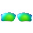 thumbnail image 4 of Walleva Emerald Polarized Vented Lenses And Green Rubber Kit For Oakley Flak Jacket XLJ Sunglasses, 4 of 5