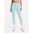 thumbnail image 2 of Women's High-Waisted 7/8 Yoga Leggings, Soft Stretch Workout Pants, Baby Blue, L, 2 of 5