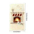 thumbnail image 2 of Portada de puerta de Navidad Estereoscópica, cortina de puerta de Navidad, decoración de puerta y pared de Navidad, festival de Navidad, cortina de puerta de estilo bordado, decoración de fiesta de, 2 of 7