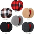 thumbnail image 3 of 6 Pairs Earmuffs Bandless Fleece Ear Warmers Winter Ear Covers Unisex, 6 Colors, 3 of 5
