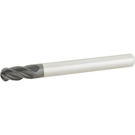 

Accupro 1/4 Diam 1/2 LOC 4 Flute Solid Carbide Ball End Mill AlTiCrN Finish Single End 2-1/2 OAL 1/4 Shank Diam