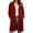 Wine, variant on Miqool Long Hoodies for Women Long Sleeve Button Down Sweatshirts Drawstring Casual Fall Winter Track Jackets with Pockets