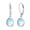 Light blue, variant on YYKihy Silver Teardrop Earrings With Light Blue Gemstone Elegant Dangle Earrings For Women (Pair)