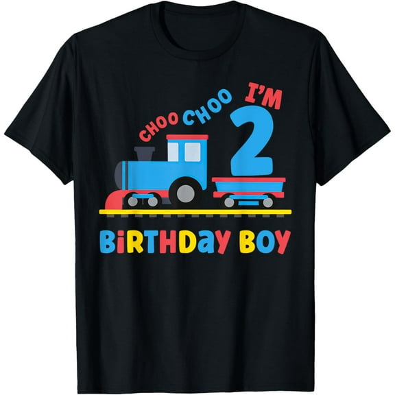 Exquisite and comfortable-It's My 2nd Birthday Boy Choo Choo Train 2 Years Old Kids T-Shirt