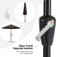 thumbnail image 4 of MASTERCANOPY 9ft Patio Market Umbrella with Tilt and Crank, Brown, 4 of 6