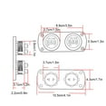 thumbnail image 4 of Kenally Medidor de voltaje Universal para coche y camión, voltímetro con pantalla Digital de 6-30V CC, dispositivo de medición de voltios, Paneles de instrumentos para automóviles, 4 of 6