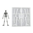 thumbnail image 3 of Halloween Skeleton Body Stand Mould Silicone Mold for Plaster Decorations Plaster Home Decoration Making Gypsum Mould, 3 of 6