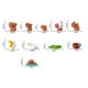 thumbnail image 3 of Mini Resin Capybaras Ornaments Tiny Animal Figurine Miniature Capybaras Figurine Birthday Cake Toppe, 3 of 5