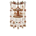 thumbnail image 2 of Clearance! Christmas Wind Chime Carousel with Gingerbread Figures Candy Cane Snowflake Crystal Drops for Holiday Indoor Outdoor Porch Home Decor Xmas Party Seasonal Hanging Ornament, 2 of 6