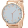 thumbnail image 2 of Reloj de pulsera para mujer, movimiento de cuarzo, acero inoxidable, esfera redonda, reloj para mujer, diseñado con precisión, 2 of 8