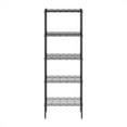 thumbnail image 3 of Furinno Wayar 5-Tier Metal Storage Shelf Rack, 17 x 12 x 48, Black, 3 of 5