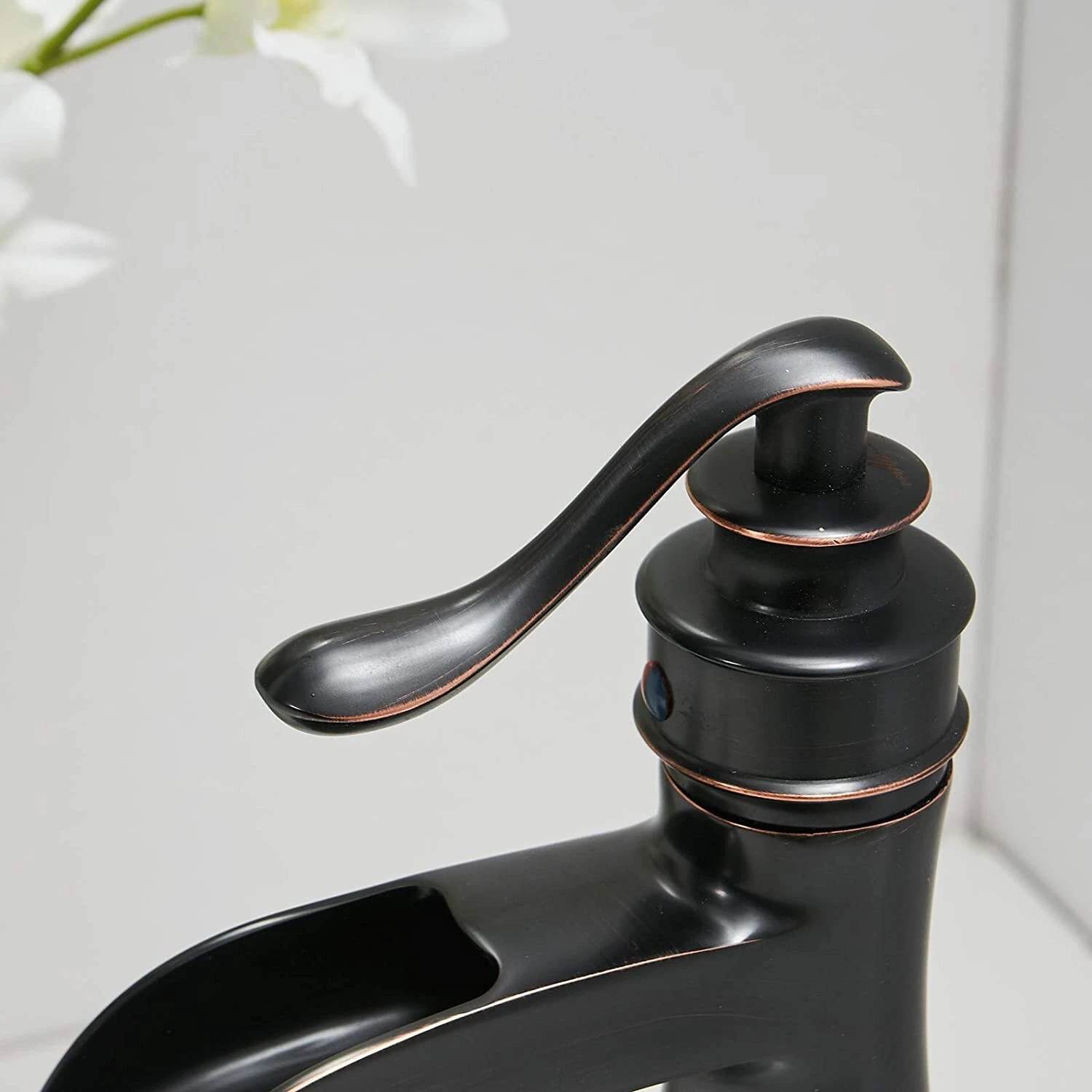 Oil Rubbed Bronze Bathroom Sink Faucet Single Handle Vessel Mixer Tap With Drain