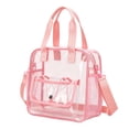 thumbnail image 2 of Clear Tote Bag Stadium Approved, Large Heavy Duty Transparent Bookbag Crossbody Handbag for Games & Work, 2 of 9