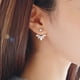 thumbnail image 3 of Delicado juego de pendientes florales para mujer para el glamour cotidiano Pendientes de flores de moda, 3 of 3