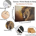 thumbnail image 4 of Framed Jesus and Lion Canvas Wall Art Decor Picture of Christians God Judas Inspiring Prints Painting Artwork for Living Room Bedroom Church Office Ready to Hang, 4 of 6