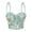 t-181Mint Green, variant on Womens Shapewear Bodice Pearl Floral Sequin Spaghetti Strap Bustier Corset Tops For Party,Mint Green,M