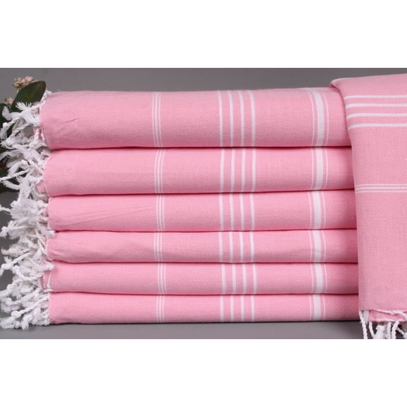 Turkish Blanket, Large Towel, Pink Throw, Striped Throw, 60x87 Inches Customizable Blanket, Picnic Blanket, Yoga Blanket, Turkish Blanket,