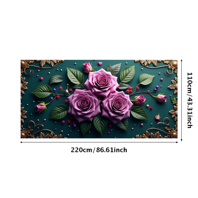 Floral Backdrop Banner Daisies Decoration for Wedding Party Supplies Event Background Photography Spring Summer Decor Celebration