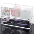 thumbnail image 1 of Contenedores de almacenamiento para el hogar, organizador de maquillaje de doble capa, 1 of 5