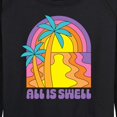 thumbnail image 3 of Instant Message - All Is Swell Sunset - Women's Lightweight French Terry Long Sleeve Shirt, 3 of 6