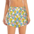 thumbnail image 2 of Balery Colorful Rubber Duck 1 Pantalones cortos deportivos para mujer con forro y dos bolsillos, elásticos, para entrenamiento, gimnasio, yoga-X-Large, 2 of 7