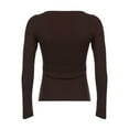 thumbnail image 5 of EDFBUYKRS Long Sleeve Shirts for Women 3/4 Sleeve Loose Blouses V-Neck Tunic Tops Fall S, 5 of 5