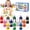 12 colors(1.05oz), variant on General 8PCS Washable Finger Paint, Non-Toxic Finger Paints 8Colors(1.05fl oz), Art Supplies Painting Supplies Gifts, Hand Paint DIY Crafts for Children Age 13+ and Adults