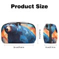 thumbnail image 5 of Bear Travel Case Charger Pouch Hard Drive Bag Cable Organizer Desk Cord Travel Organizer Waterproof Oxford Fabric Electronic Digital Accessories Storage Bag Black 5.9x9.44x3.14 in, 5 of 6