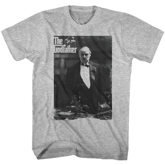 The Godfather The Don Again Gray Heather Adult T-Shirt 5Xl