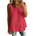 thumbnail image 2 of SwiftWear Women's Long Tank Top Casual Crew Neck Camisole Pullover Lightweight Flowy Summer Blouse for Daily Vacation Beach Wear, 2 of 7