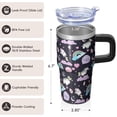thumbnail image 3 of 20OZ Unicorn Tumbler with Handle Stainless Steel Insulated Mug for Coffee Tea Perfect Presents for Women Unicorn Lovers Suitable for Birthday Christmas and Breakfast Dates, 3 of 6