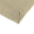 thumbnail image 3 of Jordan Manufacturing Sunbrella 44" x 22" Spectrum Sand Beige Solid Rectangular Outdoor Chair Cushion with Ties and Hanger Loop, 3 of 10