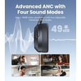 thumbnail image 6 of Restored Edifier W820NB Plus Gen 2 Wireless Over-Ear Noise Cancelling Headphone, -49 dB ANC, LDAC Hi-Res Audio, 88H Playtime, Spatial Sound, AI Clear Calls, Bluetooth V6.1 - Dark Gray (Refurbished), 6 of 9