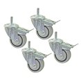 thumbnail image 3 of Juego de Ruedas Kreg PRS3090 7.5 cm con Doble Freno, 4 Piezas, 3 of 3