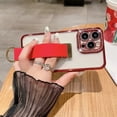 thumbnail image 5 of Wrist Strap Finger Ring Invisible Holder Phone Case for iPhone 14 15 ProMax 12 13 Pro Max 11 Plus Luxury Diamond Plating Cover, 5 of 5