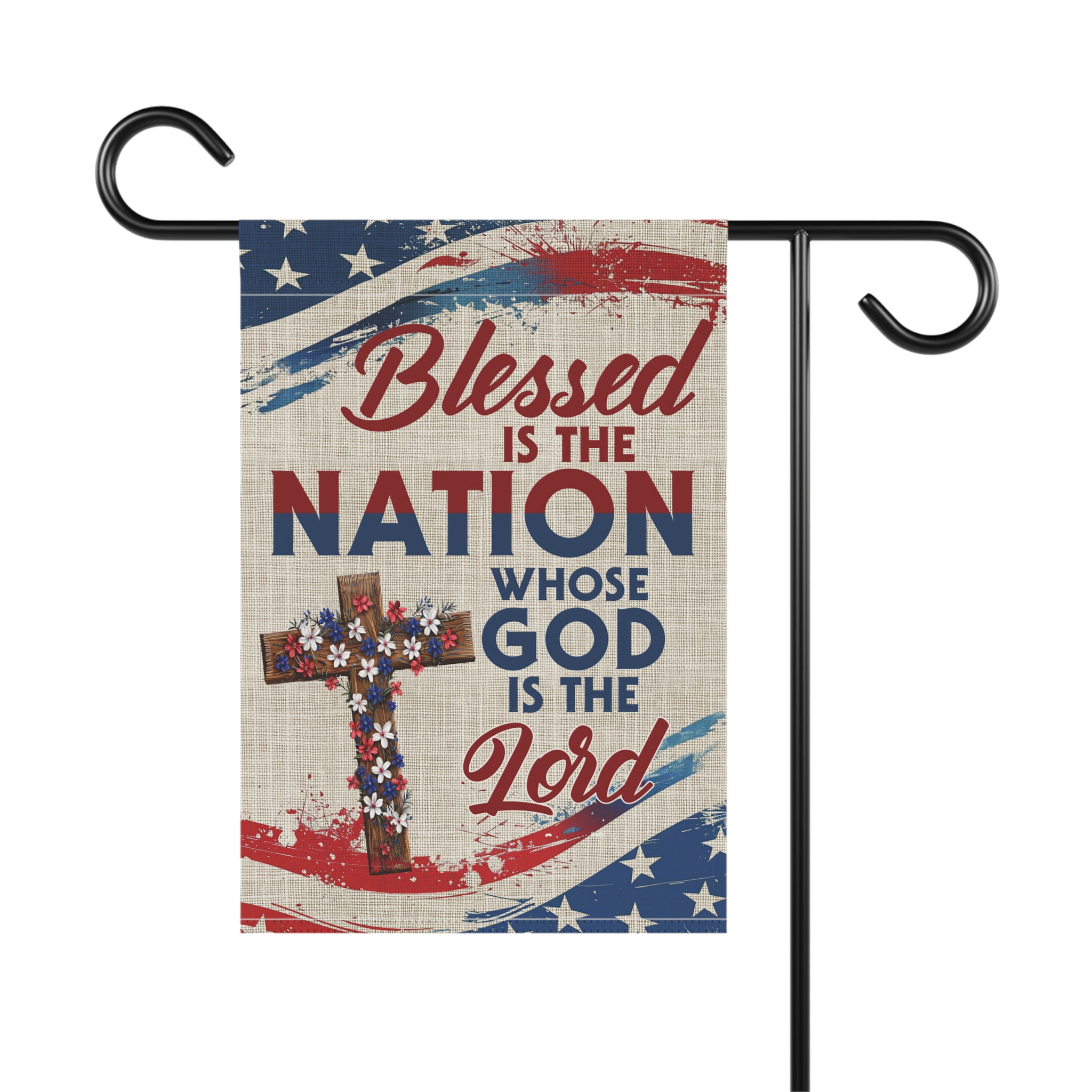 Blessed Is The Nation God Is The Lord Patriotic American Flag ID-0610-MT05