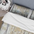 thumbnail image 4 of Designart "Dense Birch Tree Forest V" Tree Bedding Covert Set - Country Grey Landscapes Bed Set With 2 Shams, 4 of 6