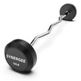 thumbnail image 1 of Synergee Barre de Courbure Facile Fixe 50 Lb Barre en Acier Courbée Pré-Lestée avec Poids en Caoutchouc - Poids Fixe, 1 of 6