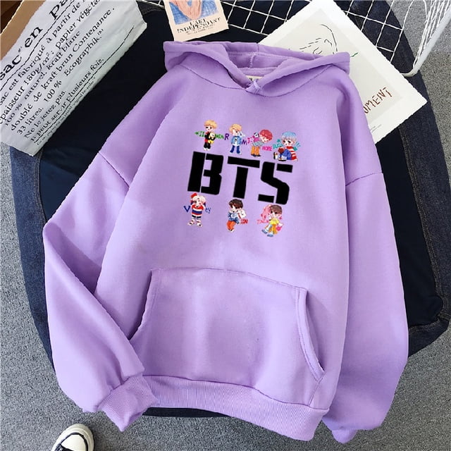 10 Colores De Estilo Coreano De Dibujos Animados Sudadera Con Capucha De Manga Larga Suelta Jersey Unisex Suéterpangjing