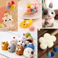 thumbnail image 4 of shiyou-Wool Roving Needle Felting Wool Yarn Roving Wool Fibre Super Soft Hand DIY Craft Materials 55g(White), 4 of 4