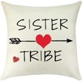 thumbnail image 1 of Mothers Day Sister Gift Best Friend Birthday Gift Throw Pillow Cover Sister Gift from Sister Friendship Gift Pillowcase Bonus Sister Wedding Gift for Bridesmaid Sister in Law Graduation Cushion Cover, 1 of 6