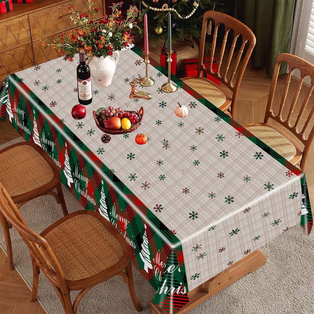 Mantel de PE desechable para fiesta navideña con copos de nieve, azul, nieve, invierno, decoración de cumpleaños infantil, mantel desechable