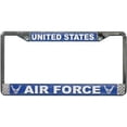 thumbnail image 1 of U.S. Air Force Wings Chrome License Plate Frame, 1 of 2