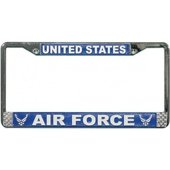 U.S. Air Force Wings Chromé Cadre de Plaque d'Immatriculation