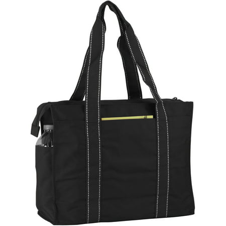 unknown - Poly Zipper Tote Bag - Black - 0